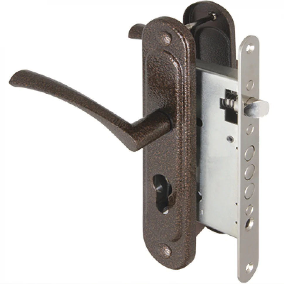 Замок врезной цилиндровый AJAX KIT А5-3155/3 W/B бронза