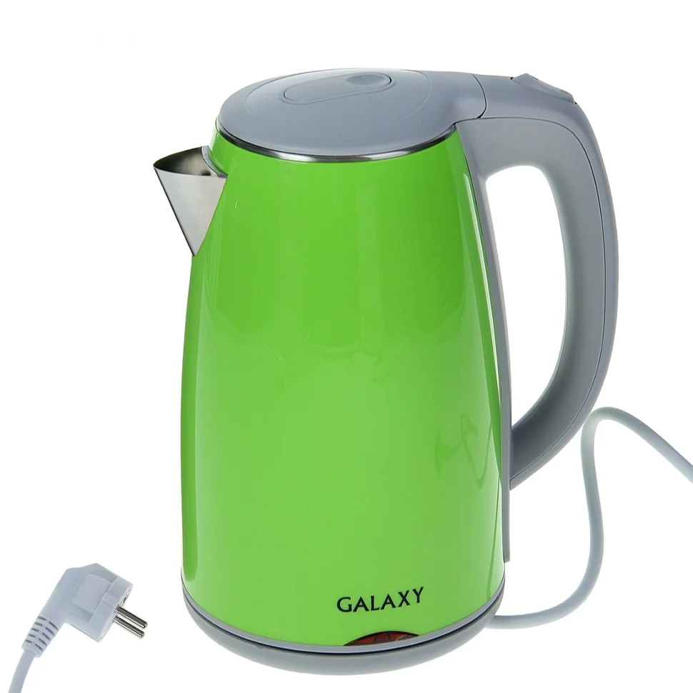 Чайник электрический Galaxy GL 0307, 1,7л 2000Вт, зеленый