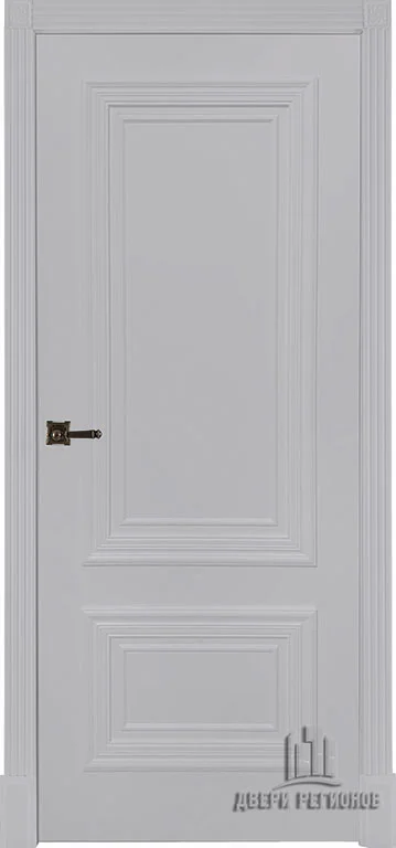 Дверь ДВЕРИ РЕГИОНОВ Престиж 1/2 глухая 60, эмаль светло-серая (RAL 7047)