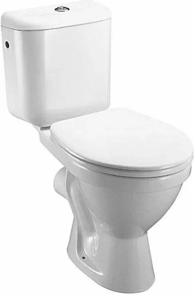 Унитаз-компакт JIKA LYRA 2РА напольный, горизонтальный выпуск, с сиденьем LYRA полипропилен, металл. петли