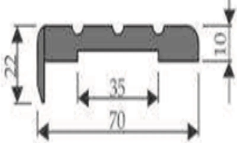 Наличник дверной каннелированный ОКА 70*10*2150 мм античный орех (массив сосны)