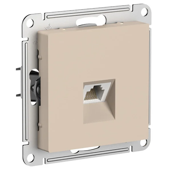 Механизм розетки компьютерной AtlasDesign RJ45 кат.5E песочный Systeme Electric ATN001283