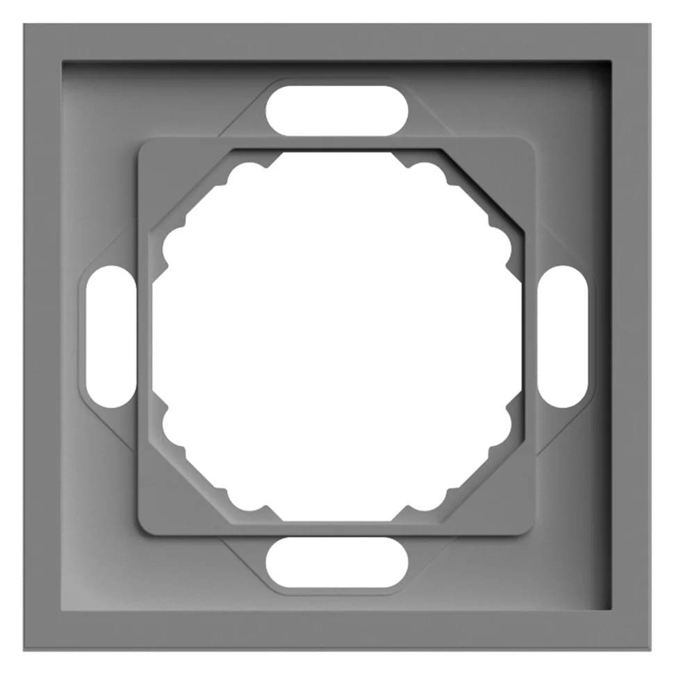 Рамка одноместная, STEKKER Эмили, платиново-серый, soft touch (PFR00-5001-10)