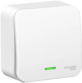 Выключатель 1-кл. ОП Blanca 10А IP20 (сх. 1) 250В с подсветкой с изолир. пластиной бел. SE BLNVA101111 SE