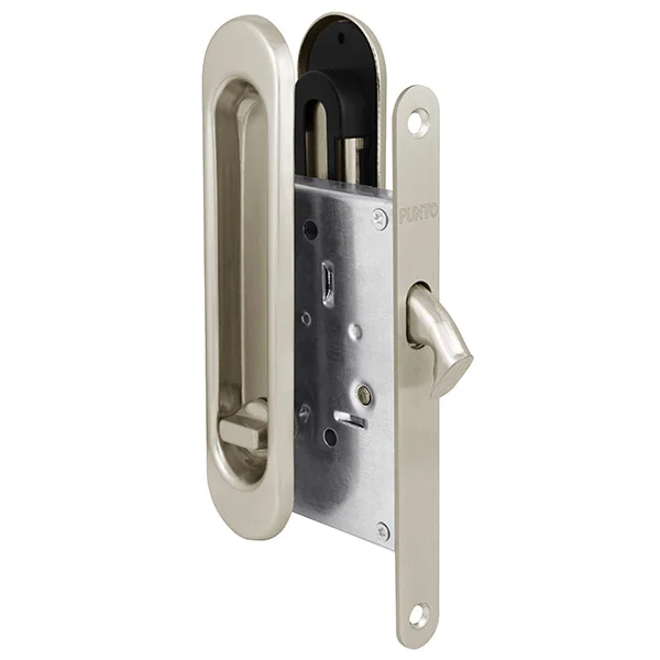 Защелка с ручками PUNTO для раздвижных дверей Soft LINE SL-011 SN