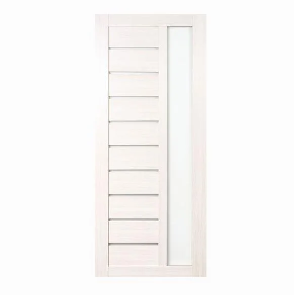 Дверь ТЕРРИ №26 экошпон беленый дуб частичное стекло 70