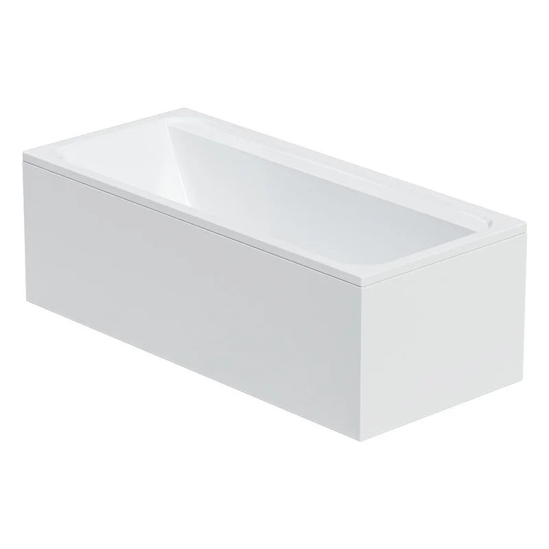 Ванна акриловая CORPA NERA Bellini прямоугольная 180 х 80 см (с фронт. экраном), с каркасом, цвет белый