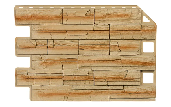 Панель фасадная Royal Stone Скалистый камень, цвет Буффало 0,905*0,62 м (S=0.5611м2)