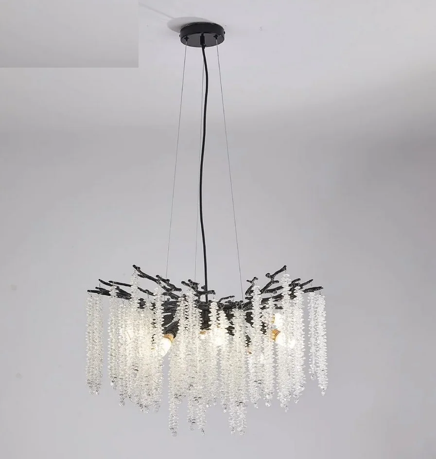 Люстра ROXANA 65 E14х8 R-600x1200-BLACK/CRYSTAL-220-IP20