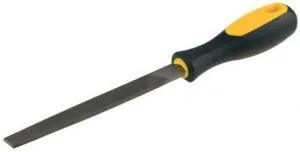 Напильник плоский 200мм, № 2, STAYER, с двухкомпонентной рукояткой