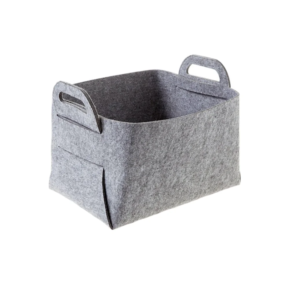Корзина для хранения "Фетр", Д300 Ш230 В160, серый