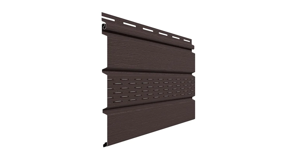 Софит виниловый с центральной перфорацией ELLKA L=3м, H=0.287м (пл=0.86м2) коричневый