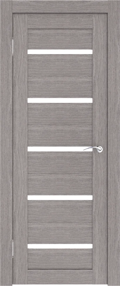 Дверь ТЕРРИ №22 экошпон серый частичное стекло 90