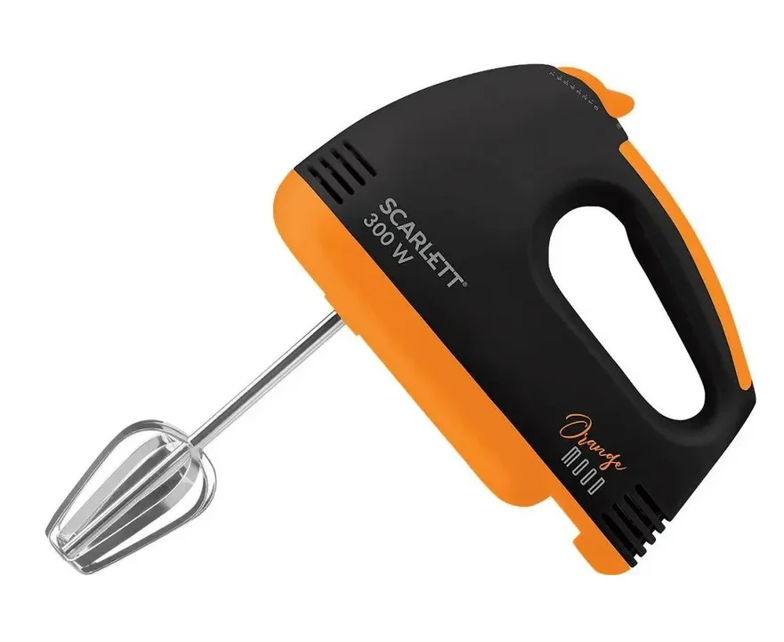 Миксер 300 Вт Scarlett SC-HM40S20 ORANGE MOOD