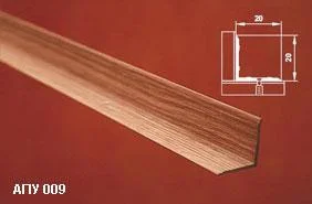 Порог АПУ 005 алюминиевый 1800*20*20 мм угловой наружный (ОС-002)
