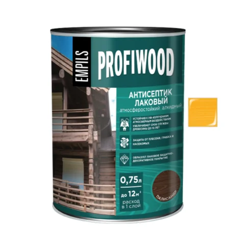 Антисептик EMPILS PROFIWOOD лаковый атмосферостойкий алкидный сосна 0,7 кг