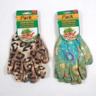 Перчатки садовые PARK EL-F002, размер 9 (L), 2 цвета, полиэстер+нитрил