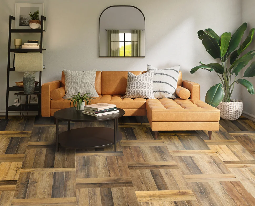 Ламинат композитный RESPECT FLOOR Венгерская елка 2306 Дуб амбарный 550*110*4