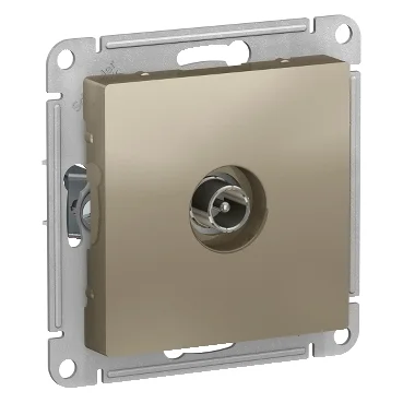 Механизм розетки телевизионной оконечной TV AtlasDesign 1дБ шампань Schneider Electric ATN000591*