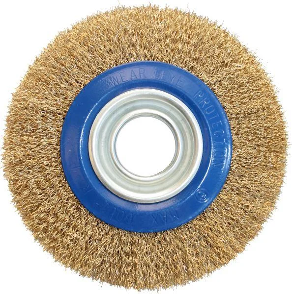 Щетка для точил 150мм мягкая, переходники 1/2", 5/8", 3/4", 7/8", 1", ПРАКТИКА