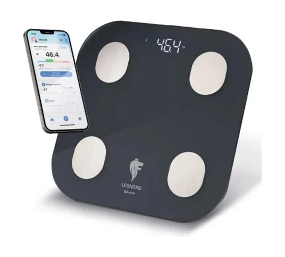 Весы напольные электронные Leonord LE-1216 Bluetooth (стеклянная поверхность, 180 кг)