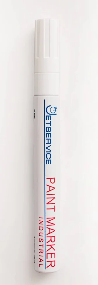 Маркер-краска JetService strong 2-4мм белый
