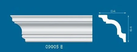 Плинтус потолочный ФОРМАТ 09005А/Е экструзионный 2,0 м