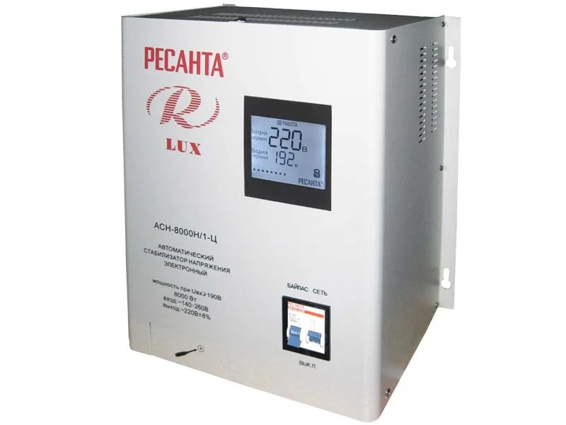 Стабилизатор Ресанта АСН-8000 Н/1-Ц Lux