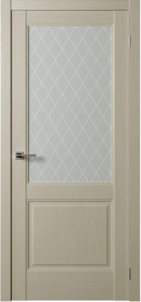 Дверь ДВЕРИ РЕГИОНОВ Нова 4 стекло серена керамик 90 (врезка под защелку Vantage 96)