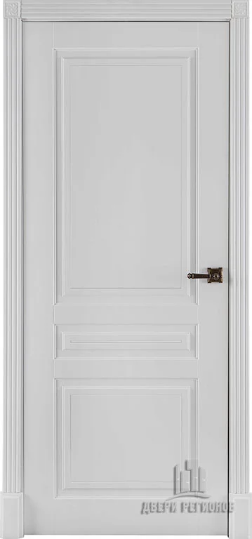 Дверь ДВЕРИ РЕГИОНОВ Турин глухая 80(А), эмаль белая (RAL 9003)