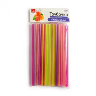 Трубочка GRIFON 105-102 для напитков, 21 см, (100 шт в упаковке)