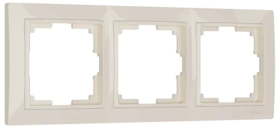 Рамка 3-местная Werkel Snabb basic, слоновая кость, WL03-Frame-03-Basic-ivory , W0032003
