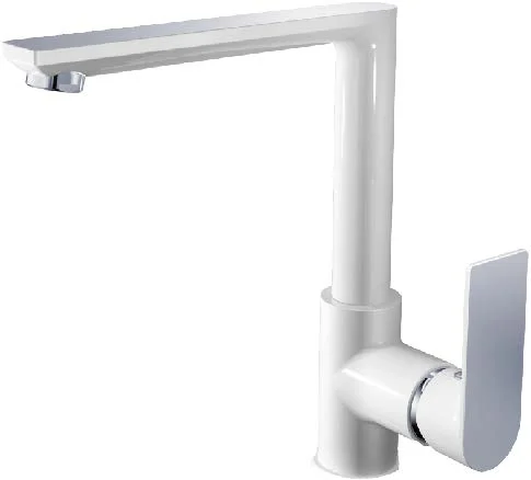 Смеситель HAIBA HB70505-8 для кухни белый/хром