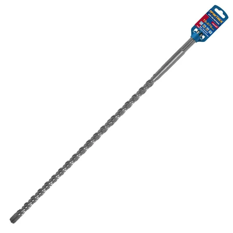 Бур по бетону SDS-MAX 18х530/670мм, КВАДРО, серия Эксперт, ПРАКТИКА