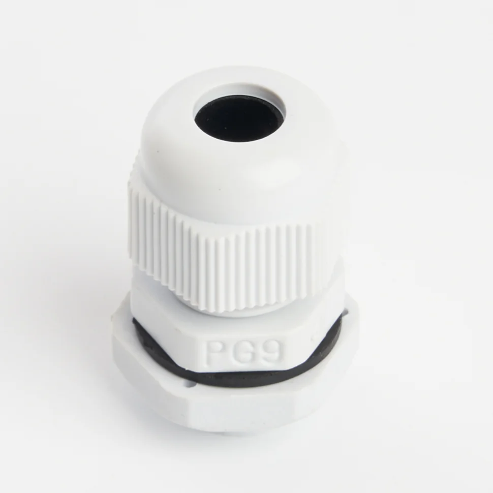Сальник PG9 диаметр проводника 4-8 мм IP54, серый (DIY упаковка 3 шт) STEKKER