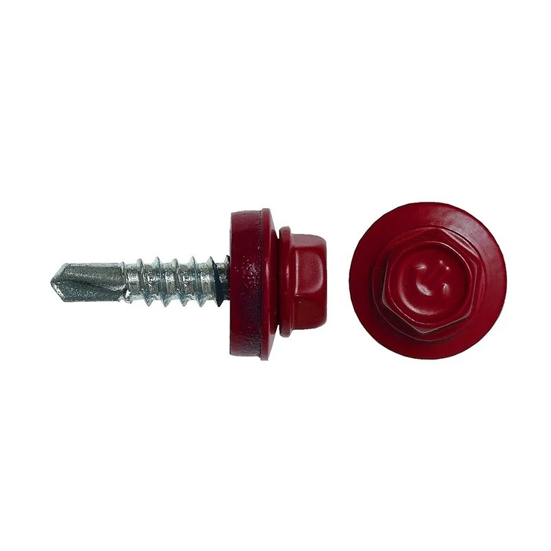 Саморез кровельный 4,8x19 (красное вино) RAL 3005 (ведро №2 150шт) DAXMER