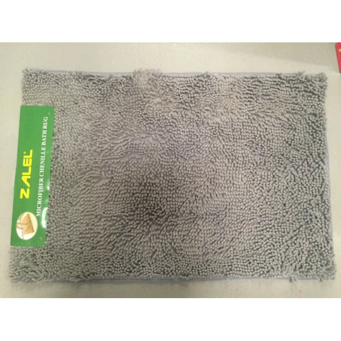 Коврик для ванной ZALEL Макароны латекс 60*90 серый