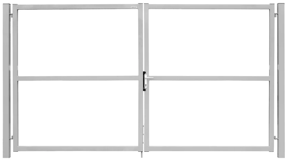 Ворота Эконом Lock PE RAL 7040 2,0х3,5м