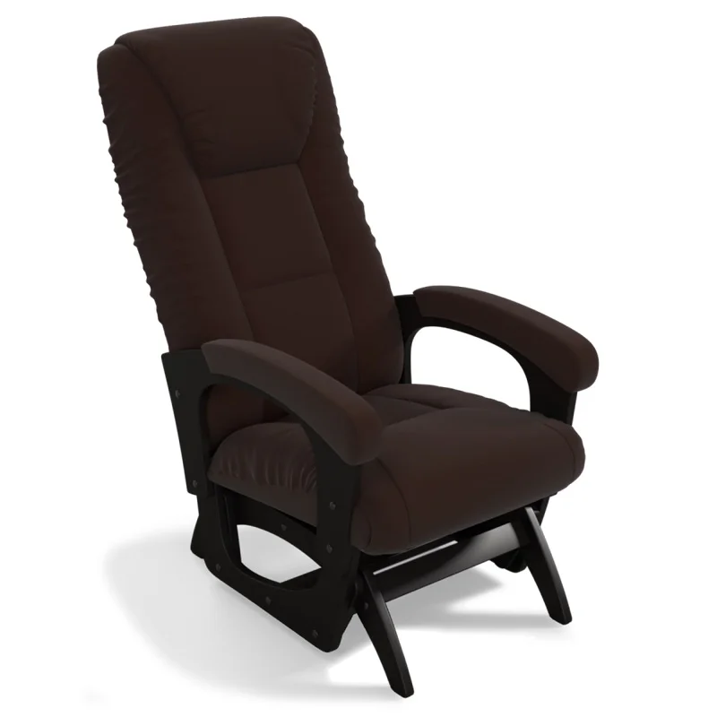 Кресло маятниковое ЛЕОН, экокожа Венге