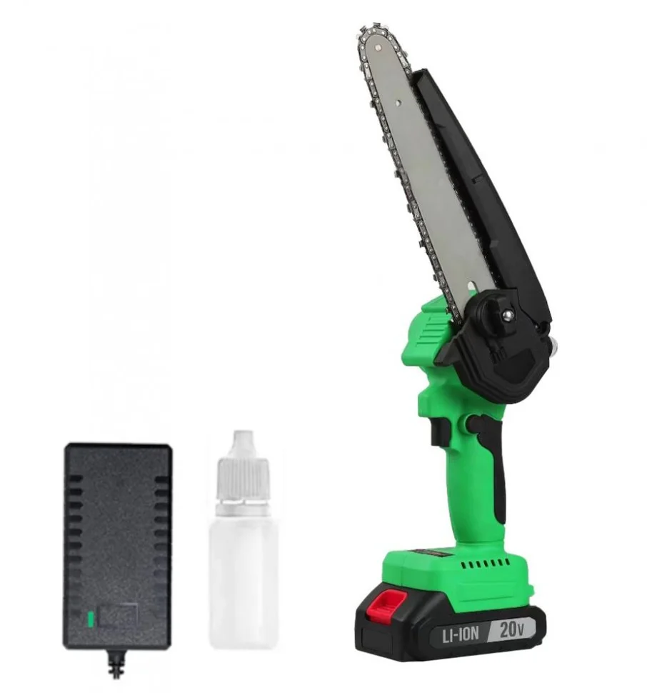 Пила аккумуляторная цепная бесщеточная ZITREK GreenSaw 20V (20В, 4.0Ач Li-ion аккум. 1 шт, ЗУ)