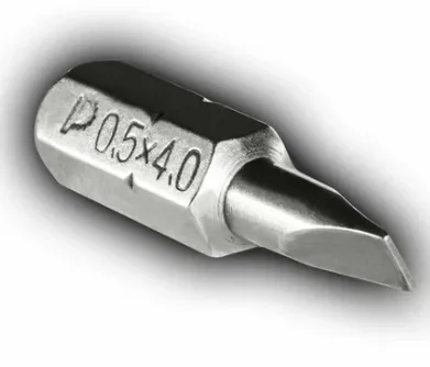 Бита отверточная LS-0,5х4,0мм 25мм (2шт), блистер, ПРАКТИКА "Профи"