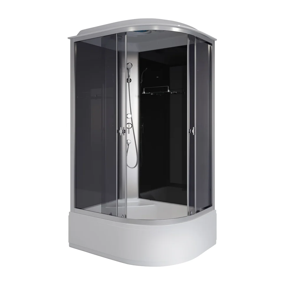 Кабина душевая NIAGARA Eco 1200х900х2150, высокий поддон (40 см), стекло ТОНИРОВАННОЕ, арт.E120/90/40L/TN