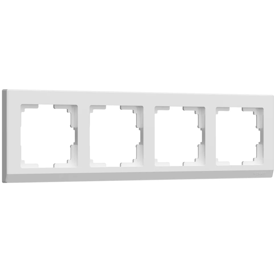 Рамка 4-местная Werkel Stark, белая, WL04-Frame-04-white, W0041801