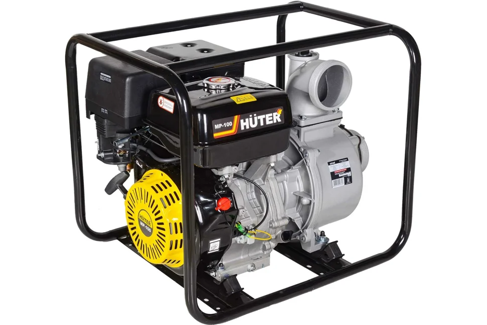 Мотопомпа бензиновая HUTER MP-100