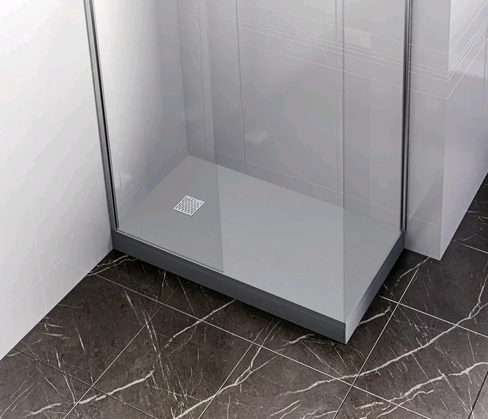 Поддон литьевой Good Door Essentia Графит (серый) 1400x700