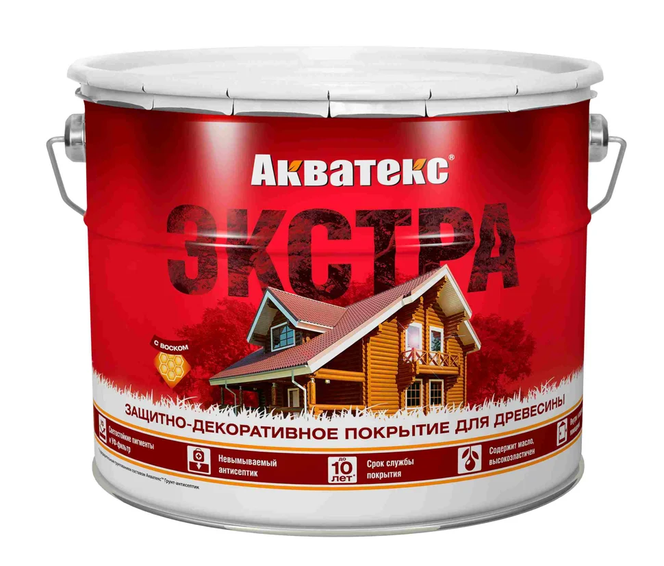 Основа алкидная Акватекс ЭКСТРА (красное дерево) 9л