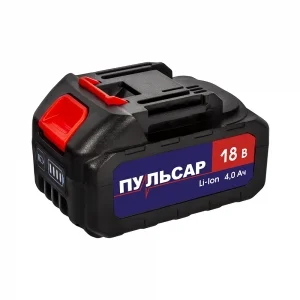 Аккумулятор ПУЛЬСАР Li- Ion, 20В, 4,0Ач, слайдер, в коробке
