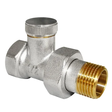 Клапан запорный для радиатора прямой FM 1/2" Aqualink