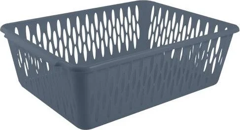 Корзинка для хранения Keeplex Ритм M 30х19,5х9,5см космический серый
