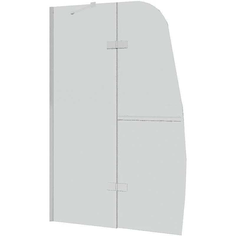Шторка для ванны GROSSMAN GR-102/2 (150х110) распашная,хром,стекло прозрачное,1 место